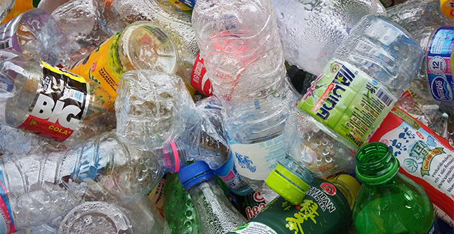 Recycled PET bottles